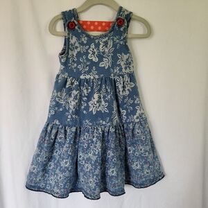Matilda Jane Girls Touch the Sky Dress Blue Floral 2T